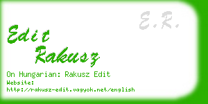 edit rakusz business card